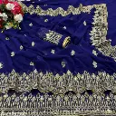 DISHA FASHION DURGA PUJA GEORGETTE BHALO MIRROR WEDDING,PARTY,FESTIVAL WEAR BOLLYWOOD SAREE.