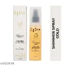 Mattlook Shimmer Highlighting Setting Spray for Face, Body & Hair, Gold 001 (80ml)