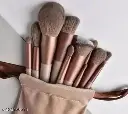 PROFESSIONAL MAKEUP BRUSHES Brown COLOUR SET OF 13PCS