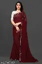 NEW FENCY GEORGETTE CUT WORK SAREE    