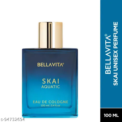 Bella Vita Luxury SKAI AQUATIC Eau De Cologne Unisex Perfume For Men & Women with Aquatic & Fresh Scent EDC Fragrance 100 ML