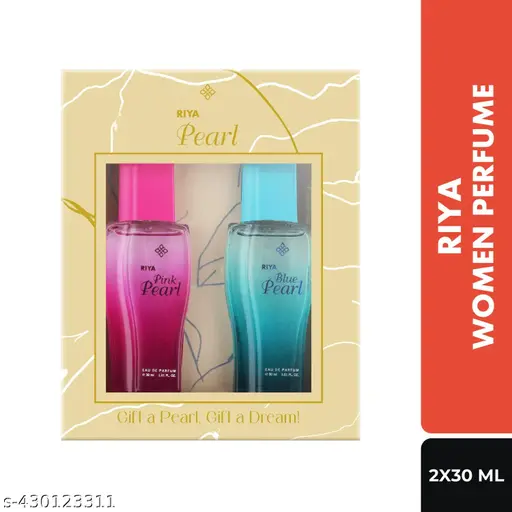 Riya Blue Pearl & Pink Pearl Deo Perfume Body Spray For Women| Gift Set Pack Of 2 (30ml Each)