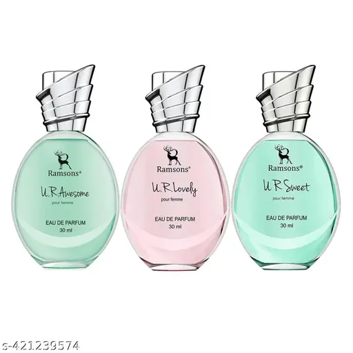 Ramsons - U R LOVELY, U R SWEET & U R AWESOME Eau de Parfum Combo Pack of | 30 ML x 3| Perfume For Women