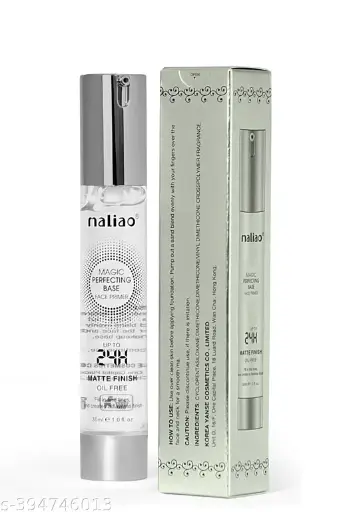 Maliao Matte Finish Face Primer - 24 Hour Long-Lasting, Oil-Free Formula for Flawless Skin