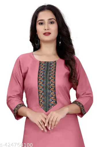 Stylelist kurti with embroidered work