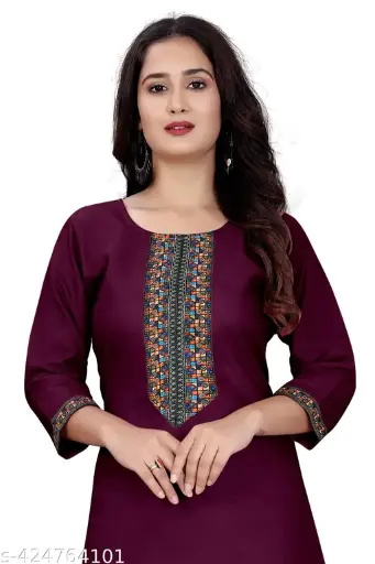Stylelist kurti with embroidered work
